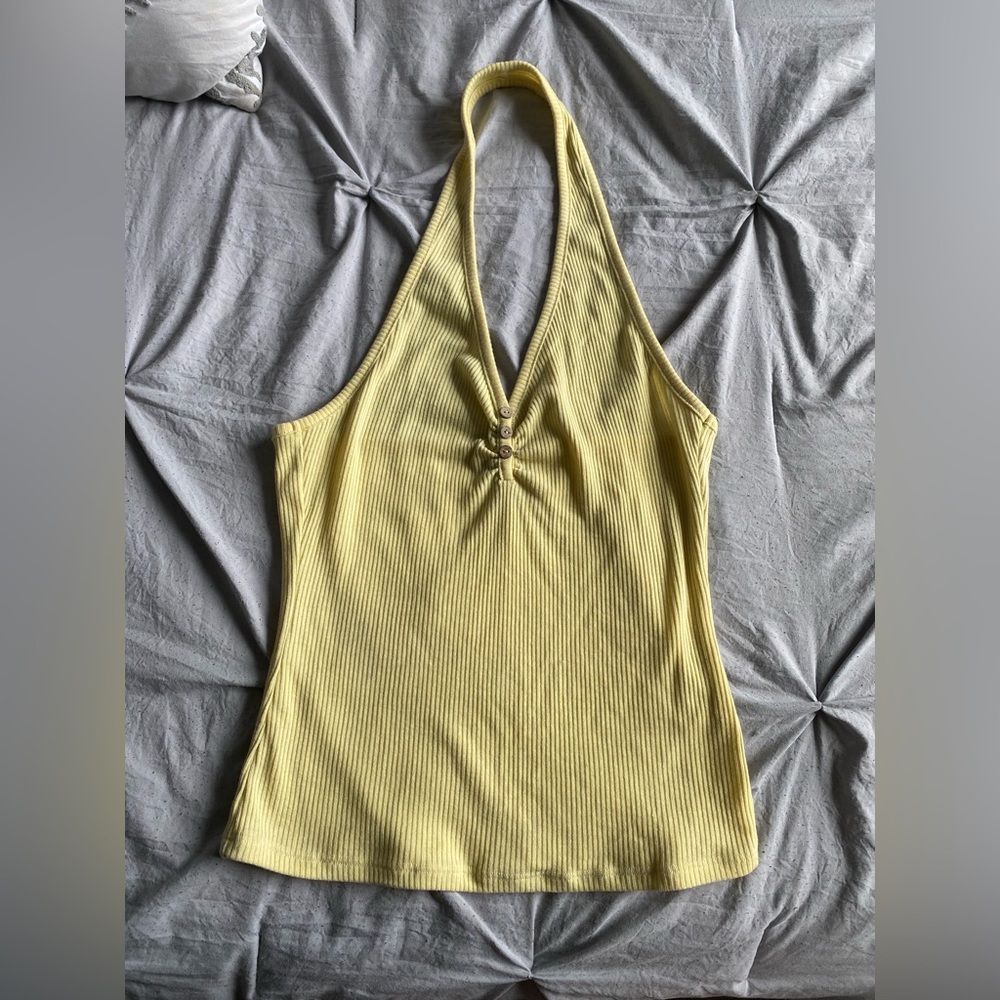 Womens ribbed halter top